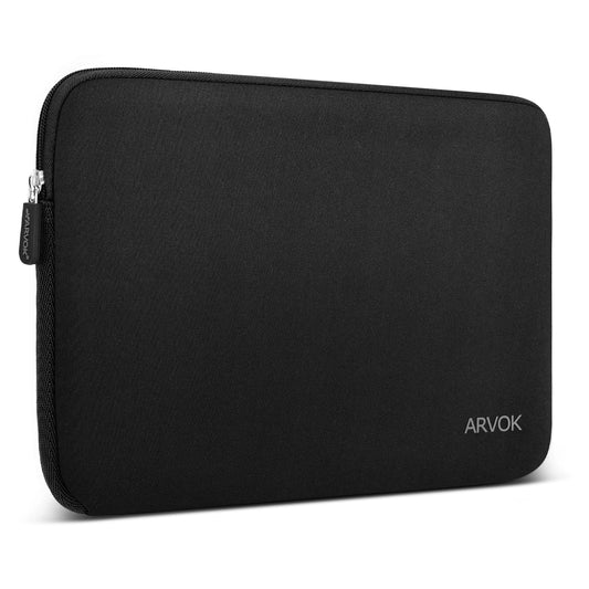 ARVOK 15 15.6 16 Inch Laptop Sleeve Multi-Color Size Choices Case/Water-Resistant Neoprene Notebook Computer Pocket Tablet Briefcase Carrying Bag/Pouch Skin Cover for HP/Dell/Lenovo/Asus/Acer, Black