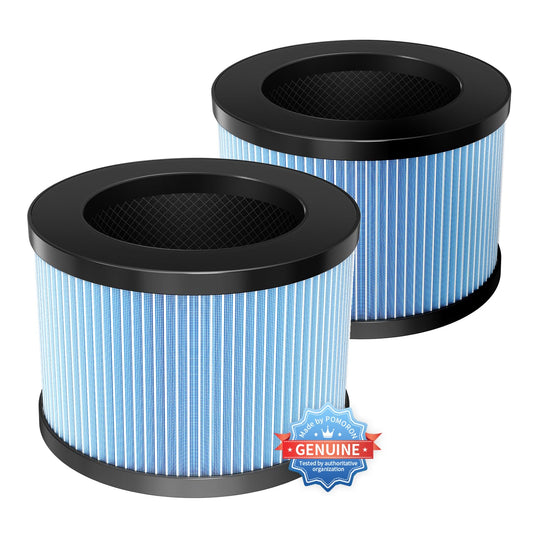 POMORON OFFICIAL Replacement Filter, 4-Stage Filtration, High Efficiency HEPA Filter, Activated Carbon, Multi-Layer Filter, FOR MODEL MJ012H&MJH001A Air Purifier, MJ012H&MJH001A-RF(2 Pack)