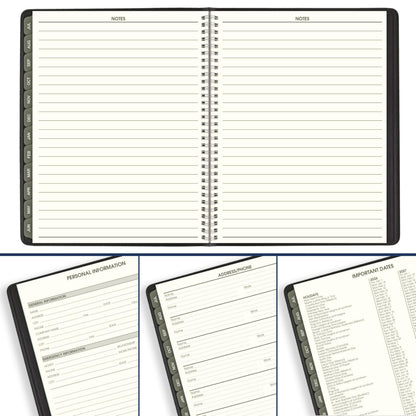 AT-A-GLANCE Planner 2026-2027 Weekly & Monthly Academic 12-Month July-June Quarter-Hourly Appointment Book, 8-1/4" x 11", Recycled, Black (70957G05)