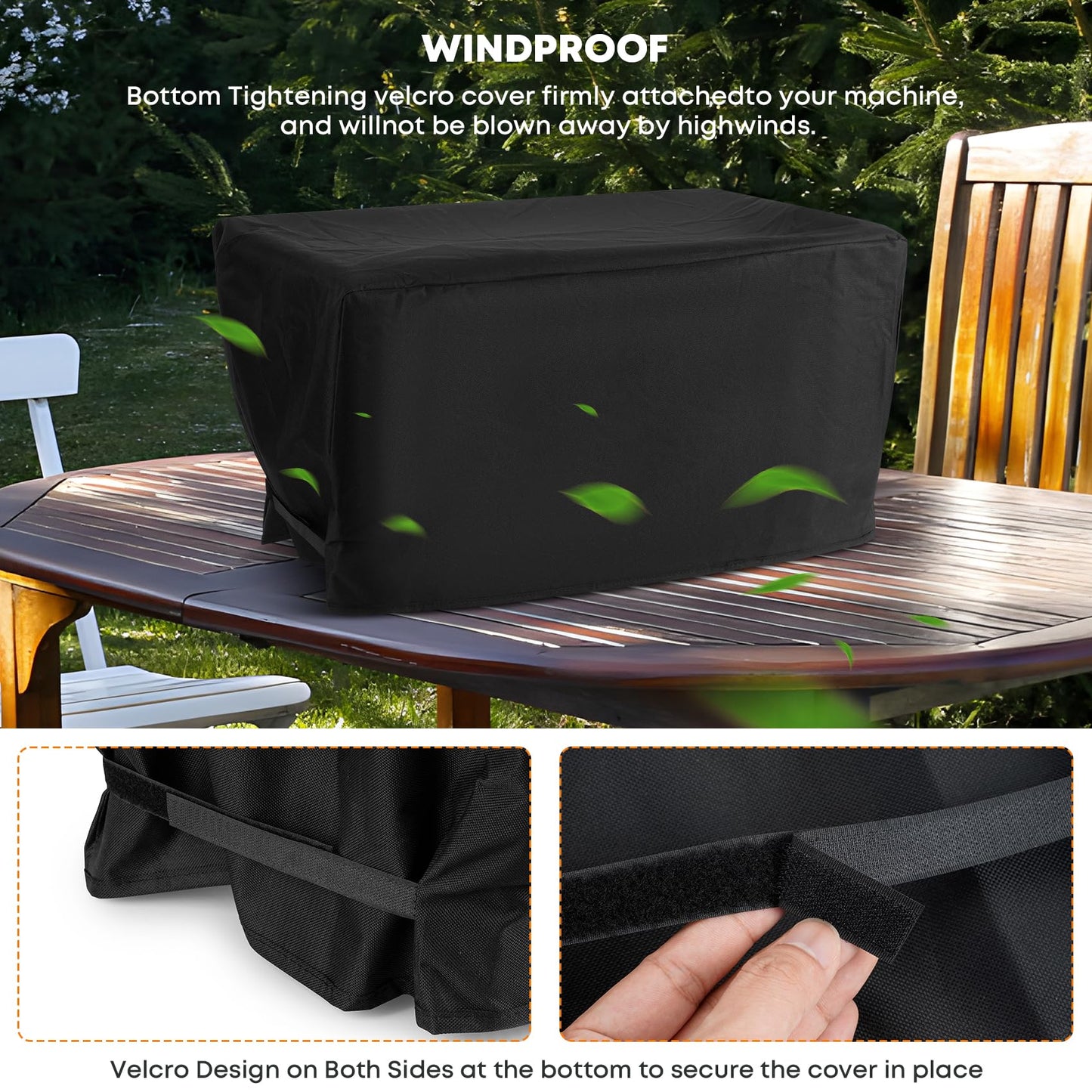 Stanbroil Outdoor Heavy Duty Waterproof Gas Grill Cover Fits Cuisinart All Foods Gas Grill, Replacement for Cuisinart CGC-21, Black