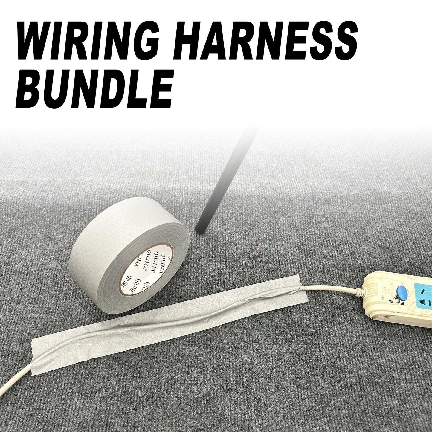 QILIMA Grey Gaffers Tape 2 Inch x 60 Yards - Professional Grade Floor Tape- Non Reflective Matte Finish Gaff Tape