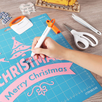 DOOHALO Brayer Roller Vinyl Weeding tools for Cricut Tools Crafting Basic Accessories Set Kit for Silhouette Weeding scraper spatula tweezers scissors basic tools bundle for sewing