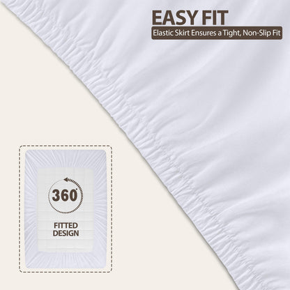 Utopia Bedding Full/Double Mattress Pad, Quilted Fitted Premium Mattress Protector, Deep Pocket Cover Stretches up to 16 Inches, Fluffy Pillow Topper (54x75 Inches, White)
