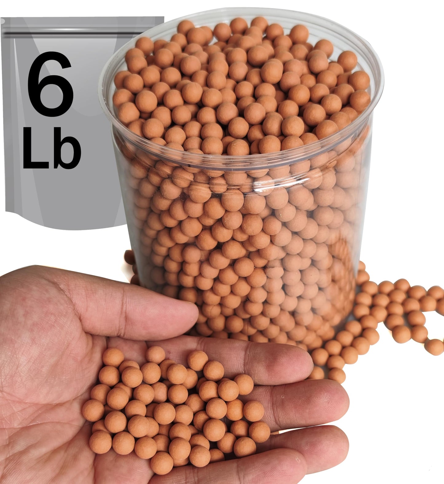 6LB Clay Pebbles Gardening Ceramsite (6LB)