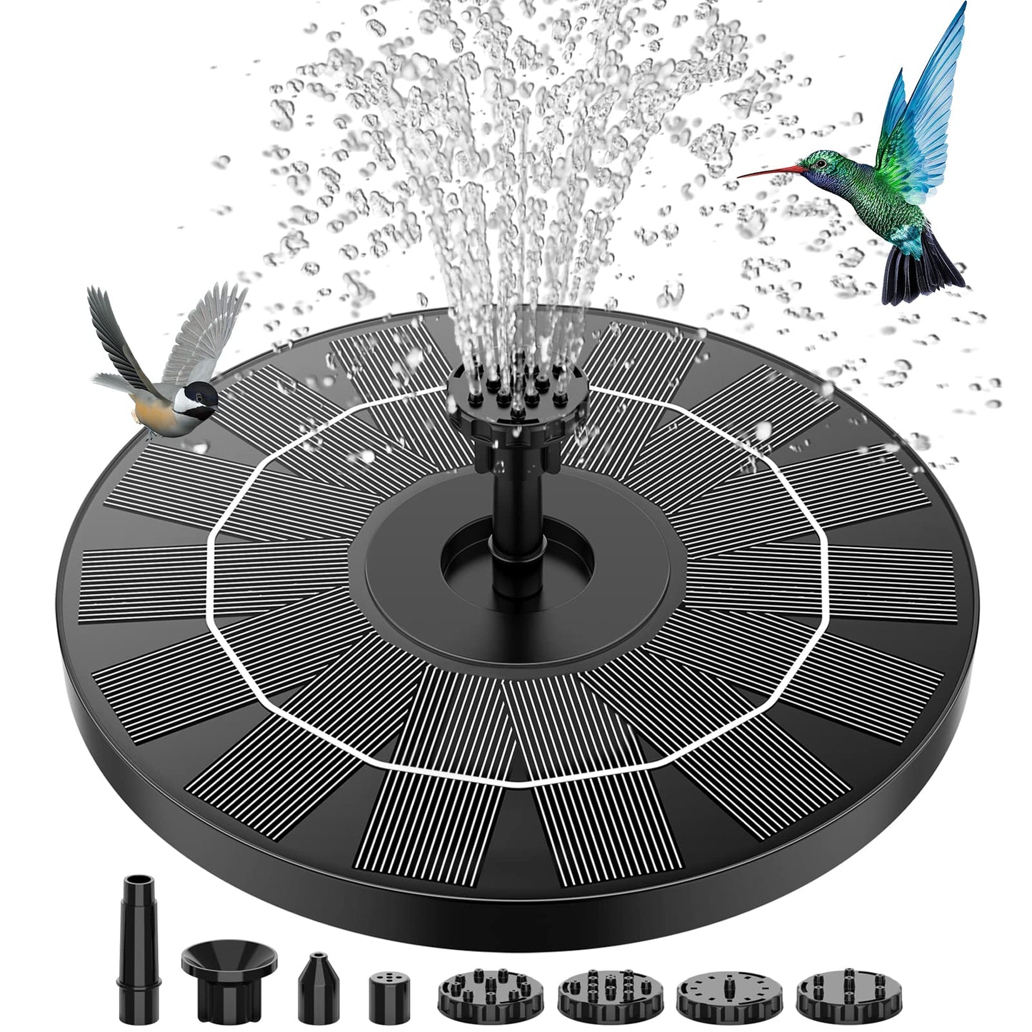 AISITIN 3.5W Solar Fountain, Solar Powered Water Fountain, Easy Setup Solar Fountain Pump for Bird Bath, Outdoor, Garden, Pond, Pool