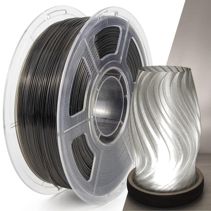 IEMAI Clear PETG Filament 1.75mm 1kg, Crystal Transparent Somke Gray 3D Printer Filament Up to 600mm/s Printing, Tough & Durable for Lampshade, Creative DIY, Home Decor