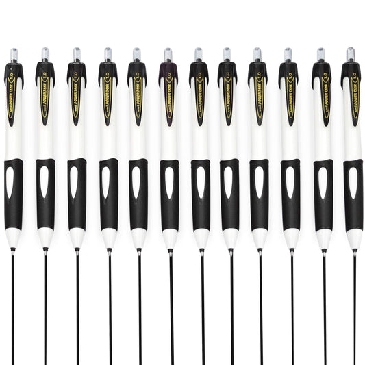 Uni-Ball SN-220 Power Tank Retractable Ballpoint Pen - 1.0mm - White Barrel - Black Ink - Pack of 12
