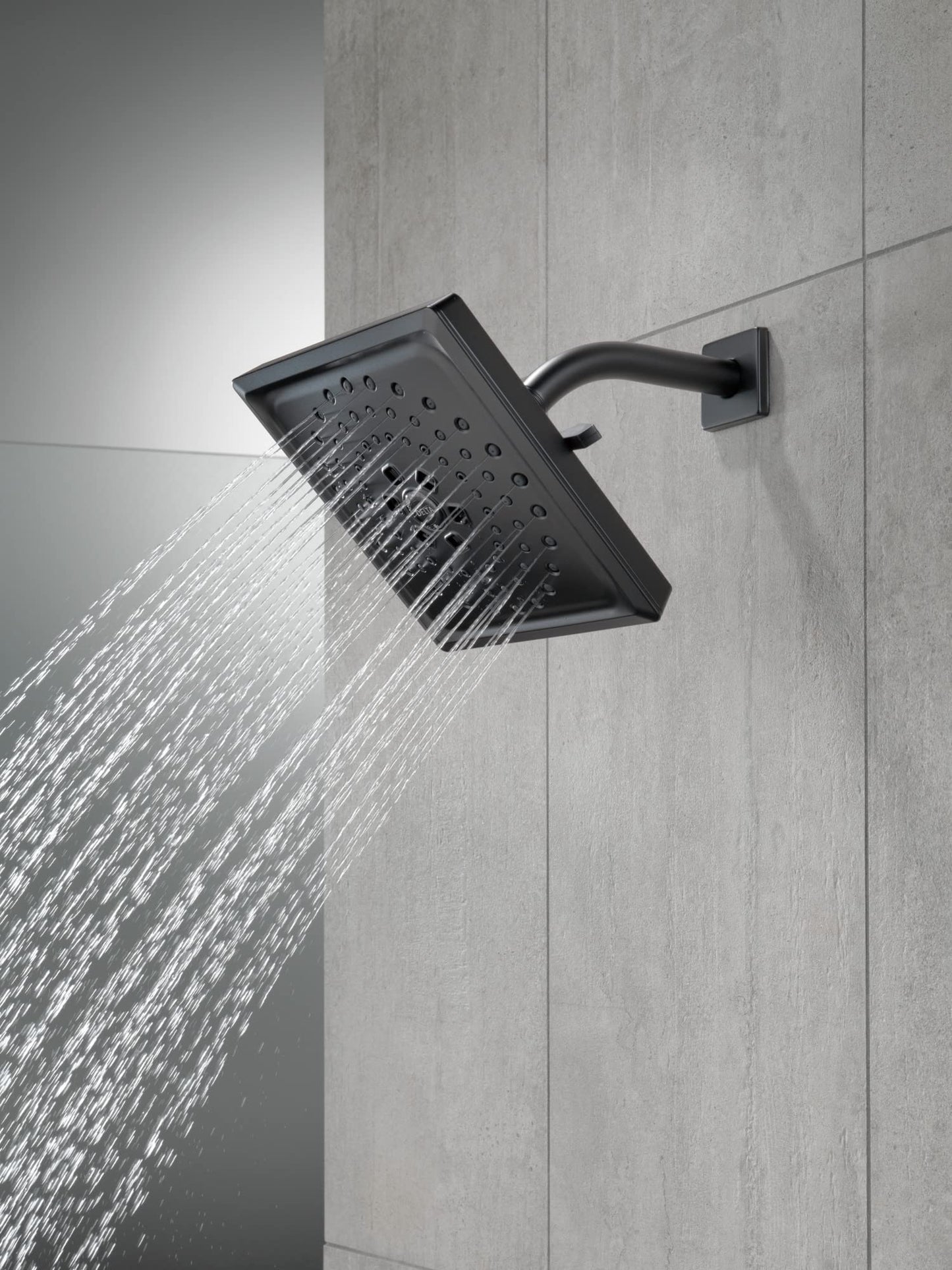 Delta Faucet RP51034BL, Vero Square Shower Flange in Matte Black Finish