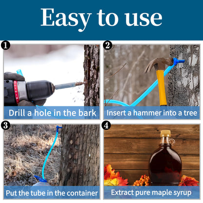 60 Ft Maple Syrup Tree Tapping Tubing Line- Maple Sap Vacuum Tubing- Syrup Collection Tubes Vacuum Line Hose for Maple Syrup Collection Supplies