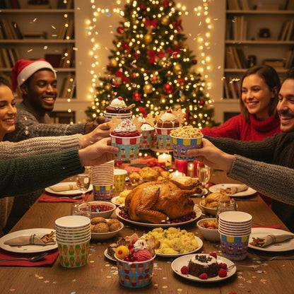 Cididu 240 Pack Paper Ice Cream Cups, 8 Oz Disposable Dessert Snack Bowls, Parties Suppliers Treat Cups for Hot and Cold Food, Soup, Fruits, Frozen Yogurt