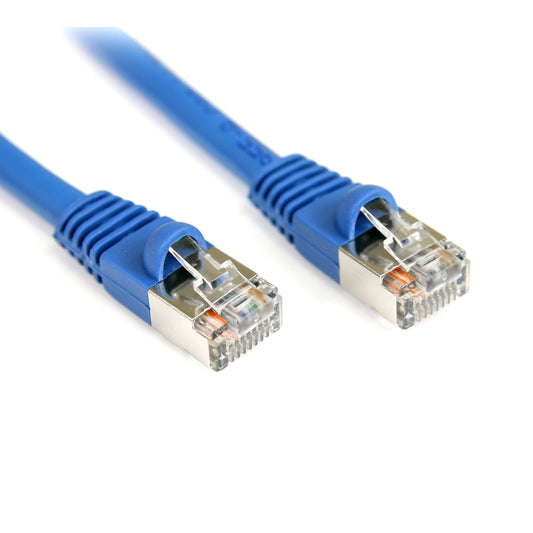 StarTech.com 25 ft Cat5e Blue Snagless Shielded RJ45 F/UTP Cat 5e Patch Cable - 25ft Patch Cord