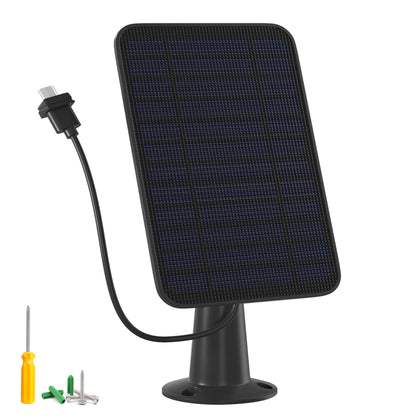 5W Solar Panel Charger Compatible with Blink Outdoor/Outdoor(3rd Gen)/XT XT2 Camera, Solar Panel for Blink Camera, 13.1ft Charging Cable & Rubber Plug, IP65 Weatherproof with Secure Wall Mount, 1 Pack