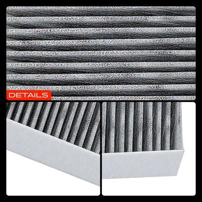 A-Premium 2-PC Cabin Air Filter with Activated Carbon Compatible with Chrysler 200, Sebring & Dodge Avenger, Caliber, Journey & Jeep Compass, Patriot & Ram, 2007-2017, Replace# 5058693AA