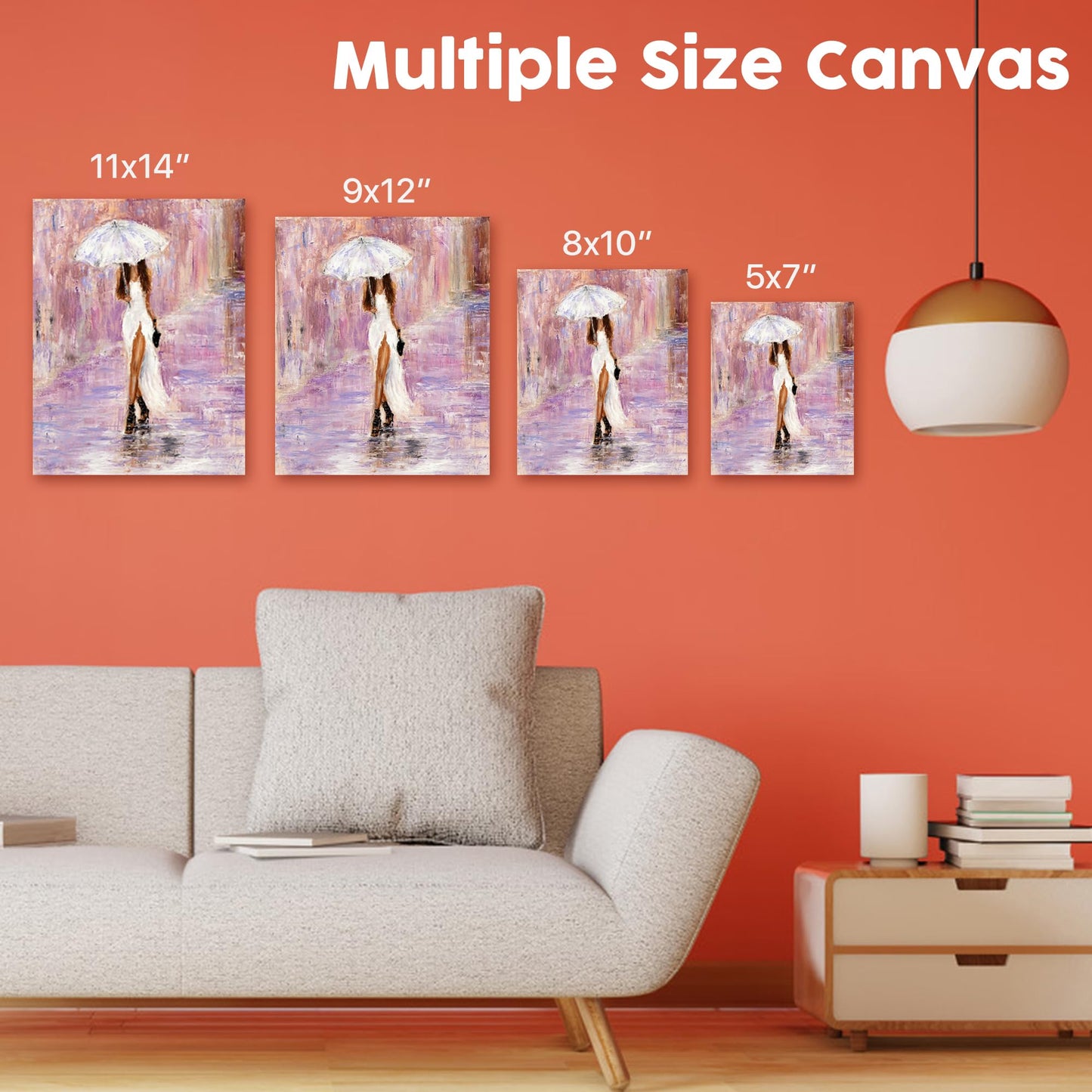 CONDA Artist Canvas Panels 11 x 14 inch, 12 Pack, Artist Quality Acid Free Canvas Board for Painting & Oil