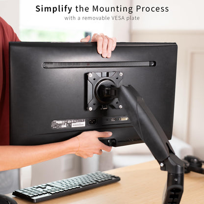 VIVO Adapter VESA Mount Quick Release Bracket Kit, Stand Attachment and Wall Mount Removable VESA Plate for Easy LCD Monitor and TV Screen Mounting, Stand-VAD2