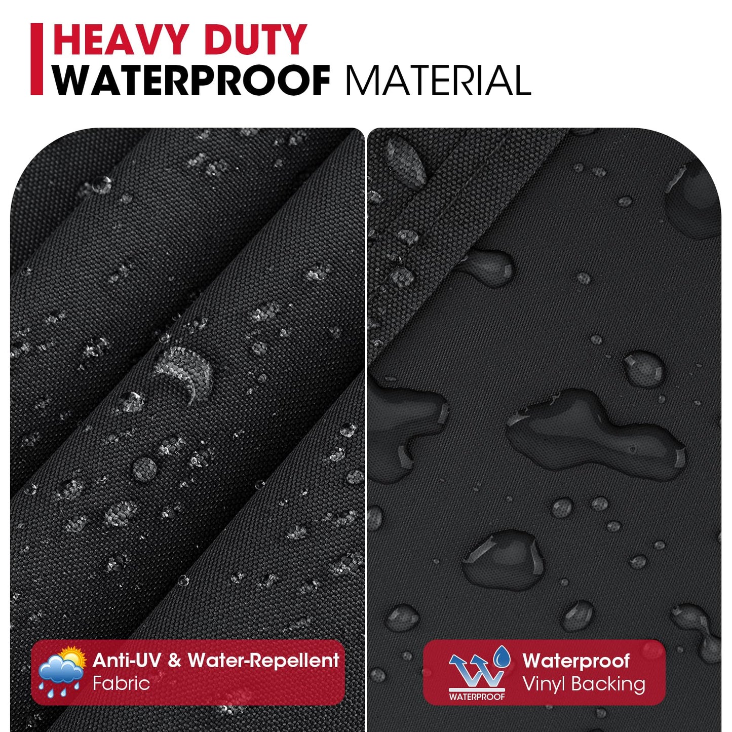 Unicook 30 Inch Electric Smoker Cover, Heavy Duty Waterproof BBQ Grill Cover, Fade and UV Resistant Square Vertical Smoker Covers, Housse Fumoir, 18" W x 17" D x 33" H