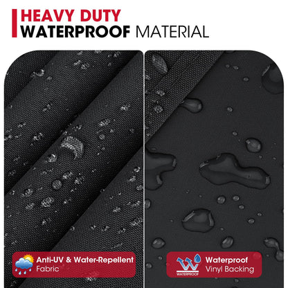 Unicook 30 Inch Electric Smoker Cover, Heavy Duty Waterproof BBQ Grill Cover, Fade and UV Resistant Square Vertical Smoker Covers, Housse Fumoir, 18" W x 17" D x 33" H