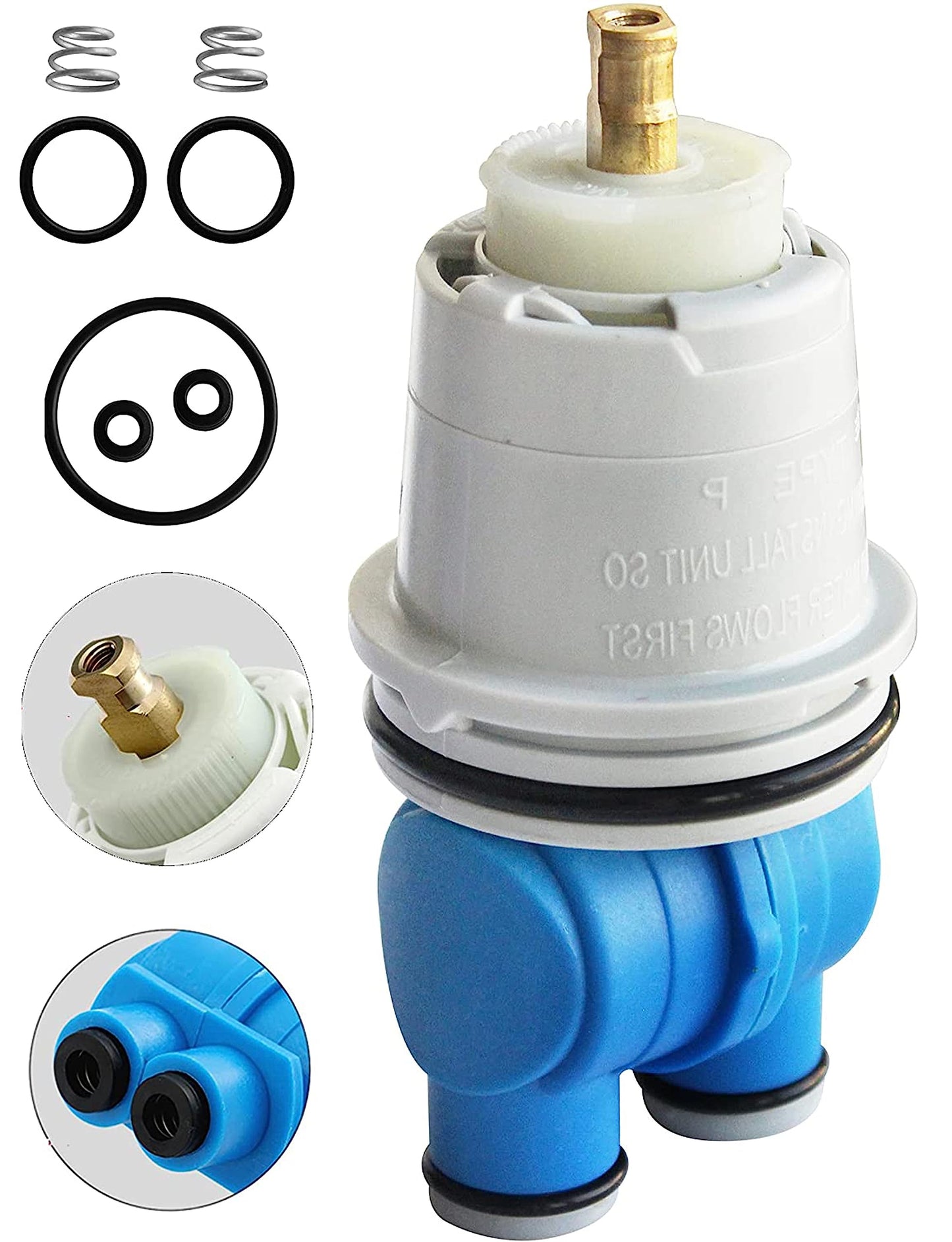 QLXAQLX RP19804 Pressure Blance Shower Cartridge Assembly Replacement for D 1300/1400 Series Tub and Shower, Fits Select Monitor Valves (1993~2007) (Blue)