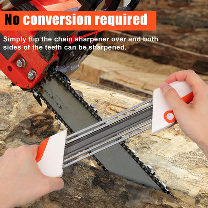 2 in 1 Chainsaw Chain Sharpener for Stihl .325 LP Chain Saw, Easy File Chainsaw Sharpening Tool (3/16" File)