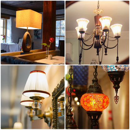 DiCUNO E14 to E12 Adapter, European to Candelabra Base Light Socket Reducer for Lamps and Chandeliers, Brass, Pack of 20