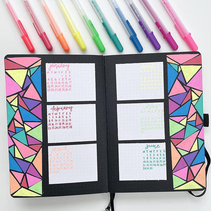 Sakura Gelly Roll Moonlight 10 Gel Pens - Bold Point Ink Pen for Journaling, Art, or Drawing - Assorted Bright Ink - Bold Line - 10 Pack