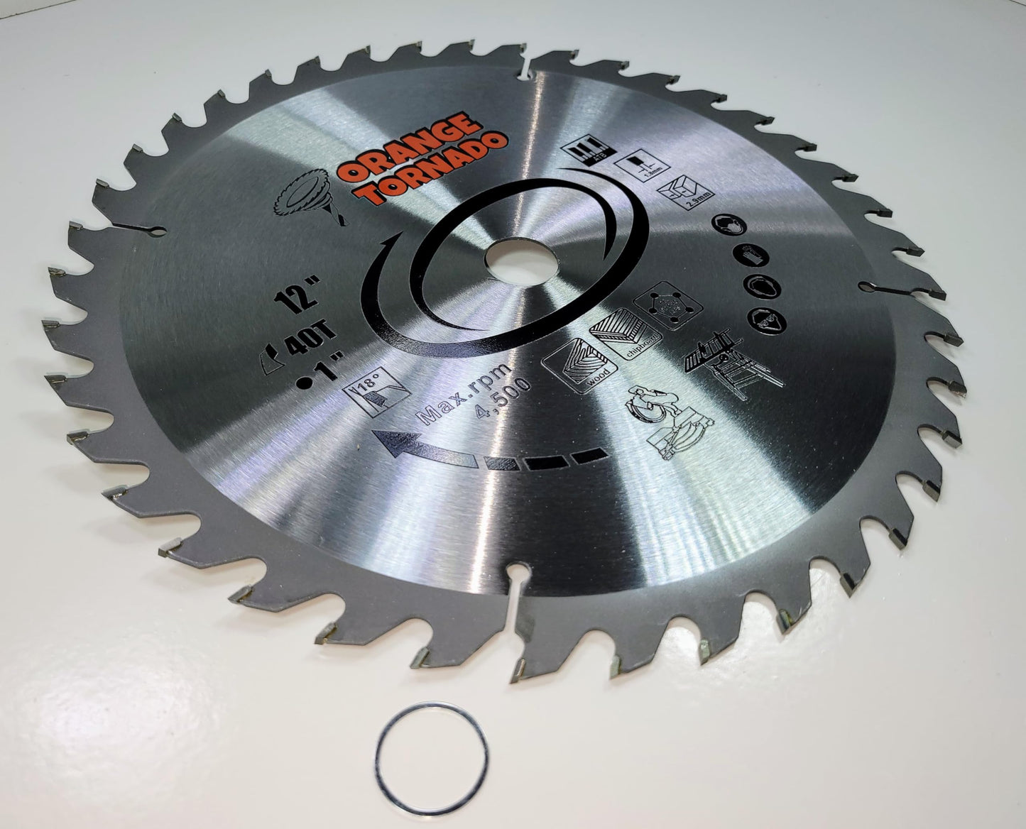 ORANGE TORNADO 12" 40 ATB Tooth Saw Blade…