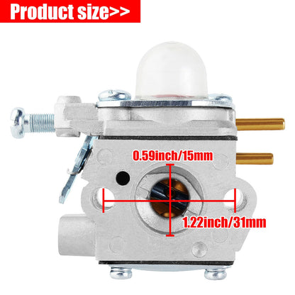 SOAJEE Y2560 YM21CS Carburetor for Yard Man Machines Y25 Y25B Y25BT Y25PB Y60 Y125 Y128 Y2500 Y2530 Y2550EC Y2580 Y2700EC Y2900EC YM71SS String Trimmer Tiller Cultivator Blower H142A-25A-04 753-06190