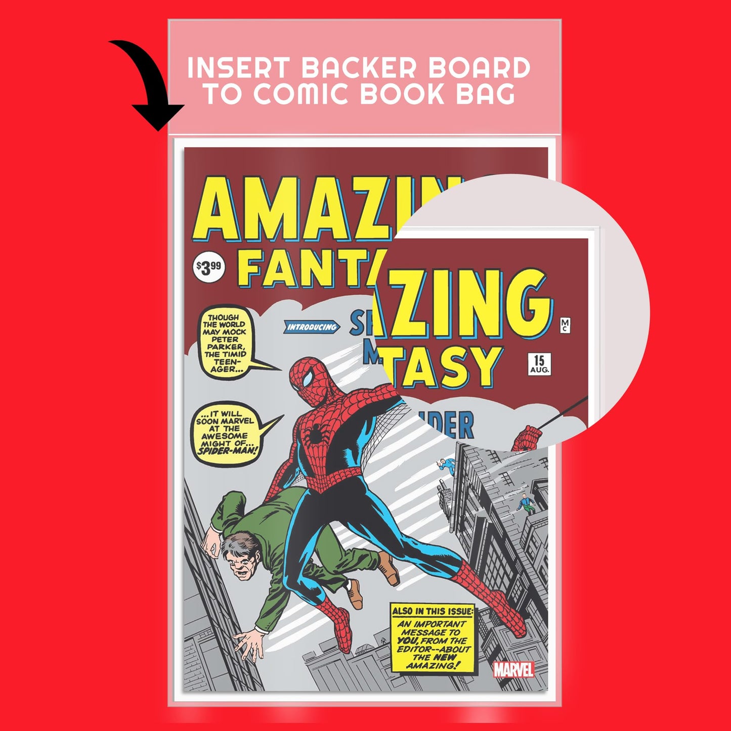Comic Book Boards - Backboard 24PT - Compatible for All DC Comics and Marvel Comics White Boards - Comic Book Storage (Pack of 100) (Regular Comic)