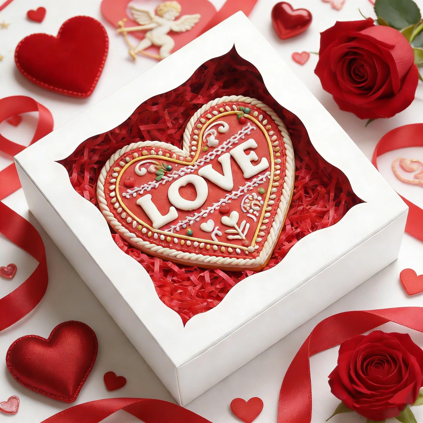 XINHPKGG 50 Pack Cookie Boxes 6x6x3 Inch Bakery Boxes with Window Treat Box Dessert Box for Macaron Mini Cake Chocolate Covered Strawberries Pastry - White