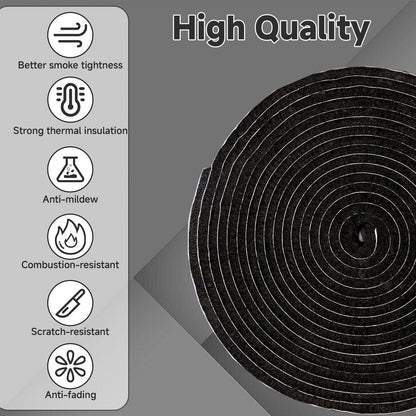 15Ft Kamado Joe Grill Gasket Seal Replacement Kit, 1.2" Wide, 0.2" Thick, High-Temp Adhesive Felt for Classic Joe, Big Joe, Vision & Oklahoma Grills, Smoker Accessories