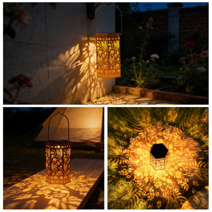 Birthday Gifts for Women Solar Lights Outdoor Garden Decor Metal Hummingbird Hanging Lanterns for Outside Waterproof Mathers Day Gift Upgraded Decorations for Patio Yard Lawn Backyard Christmas