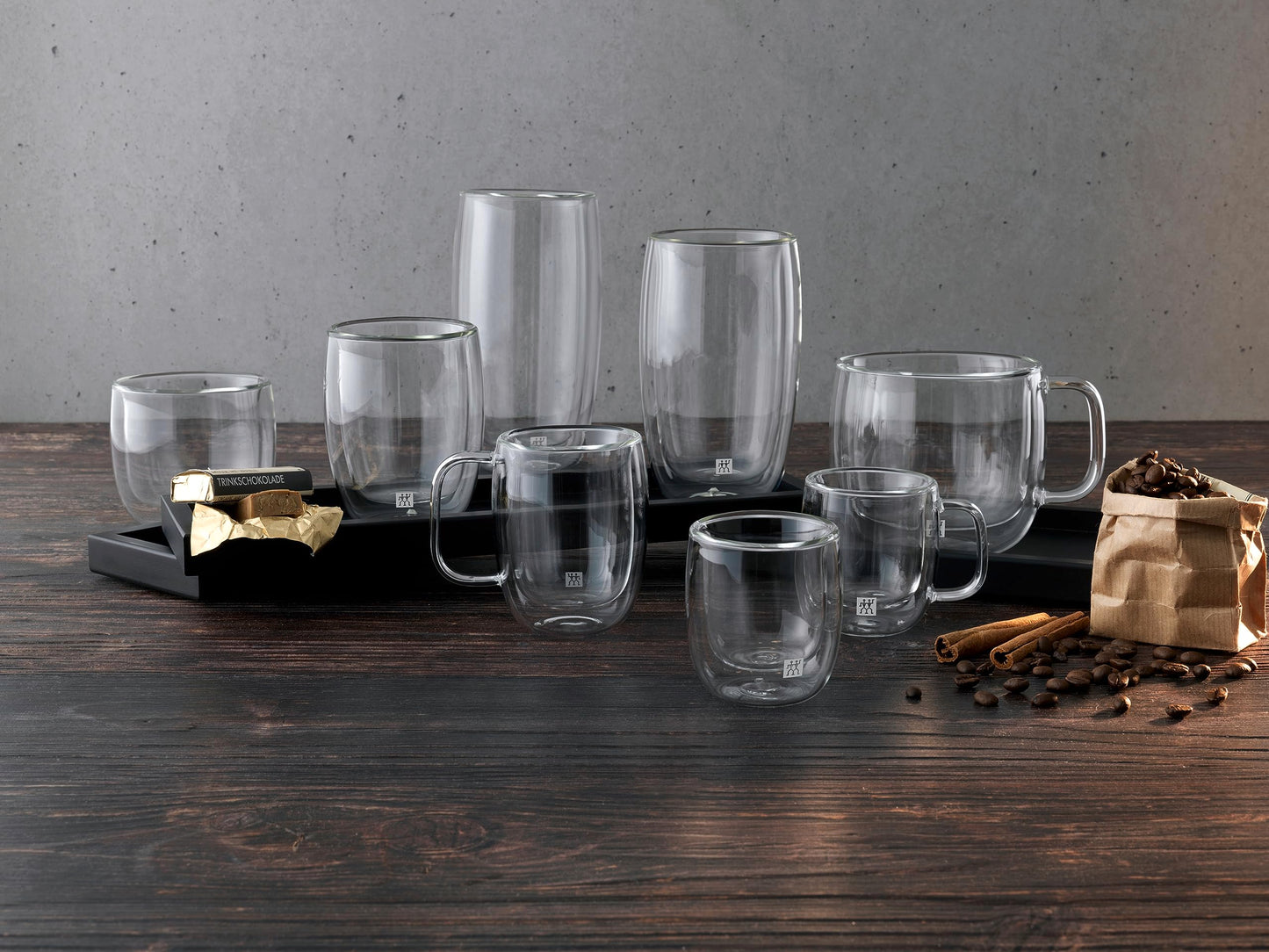 ZWILLING Sorrento Plus 2 Piece Insulated Double-Wall Borosilicate Glass Cappuccino Cup Set