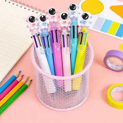 Altdeovk 24 Pack Multicolor Pen in One, 6 In 1 Pens Sets, Push Multi Colour Ballpoint Pen for Birthday, Party Favors, Office,School Student Gifts, Prizes