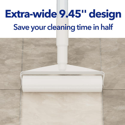 Large Lint Rollers for Carpet, 9.45'' Sticky Rollers for Floor with 360 Sheets, Extendable Long Handle Sticky Mop for Cleaning Couch, Curtains, Cars, Clothing, and Pet Hair