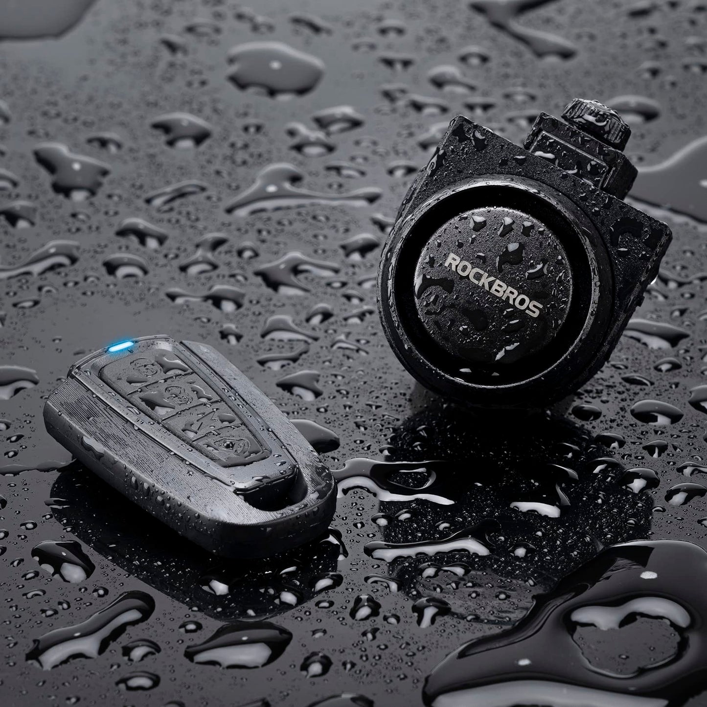 ROCKBROS 115dB Bike Alarm Wireless Motorcycle Alarm with Remote Vibration Motion Sensor Waterproof