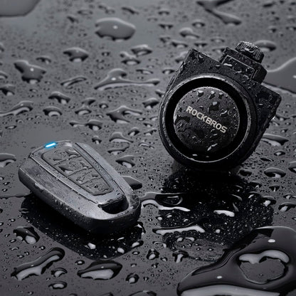 ROCKBROS 115dB Bike Alarm Wireless Motorcycle Alarm with Remote Vibration Motion Sensor Waterproof
