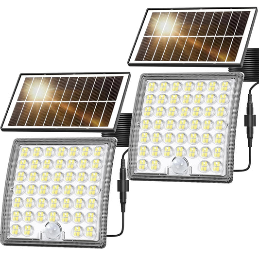 CcBear show Solar Flood Lights, IP65 Waterproof Solar Lights Outdoor, LED Solar Motion Sensor Lights， Solar Fence Light, Solar Wall Light for Door Shed Patio Garage, Bright Solar Security Light
