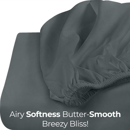 Utopia Bedding King Fitted Sheet - Bottom Sheet - Deep Pocket - Soft Microfiber -Shrinkage and Fade Resistant-Easy Care -1 Fitted Sheet Only (Grey)