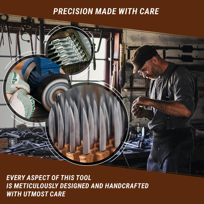 BeaverCraft Wood Carving Gouge K9/10 Woodworking Hand Chisel Compact Wood Carving Knife for Beginners and Profi