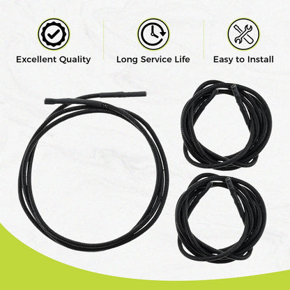 3Pcs Push Button Piezo Ignitor Sparker Cables Replacement Part for RV Stove Range, Compatible with Atwood, Wedgewood, Dometic, Suburban, Magic Chef, Garystone 3 or 4 Burner RV Stoves