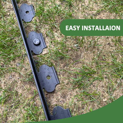 40Ft Garden Edging Border 2-inch Height with 40 Pcs 6-inch Plastic Stakes Landscape Edging Border Paver Edging Kit for Lawn, Yard, Flower Beds