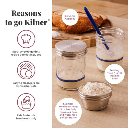 Kilner Sourdough Starter Set, Medium