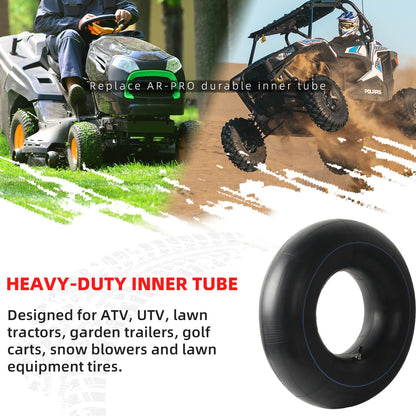 AR-PRO Replacement 22x11-10, 20x10-10 Inner Tubes for ATV UTV, Lawn Tractor, Garden Trailer, Golf Cart, Snow Blowers - With TR4 Straight Valve Stems - Made from Durable Butyl Rubber (Set of 2)