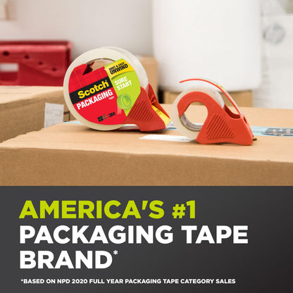 Scotch Packaging Tape Refill, 1.88 x 900 Inches, Clear, 2 Pack (DP-1000-RR-2)