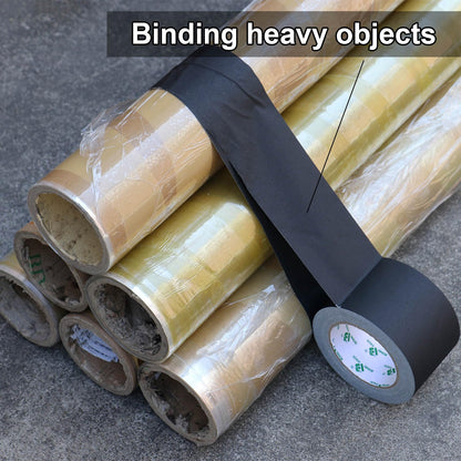 BOMEI PACK Wide Black Gaffer Tape 4 Inch x 30Yds, Non Reflective Residue Free Pro Matte Gaffing Tape for Photography