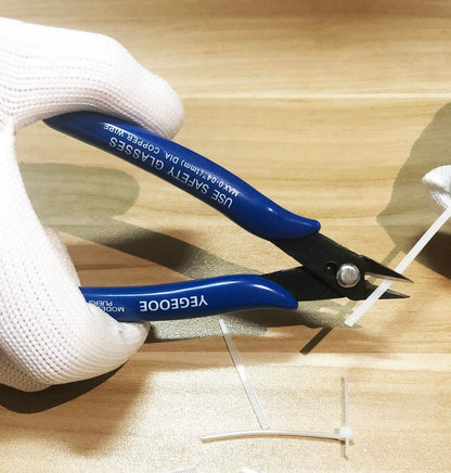 YEGOOD Small Wire Cutters, 10PACK Precision Diagonal Cutting Pliers Side Cutter, Nippers, Micro Flush Cutters, Shear Cutters, Wire Snips