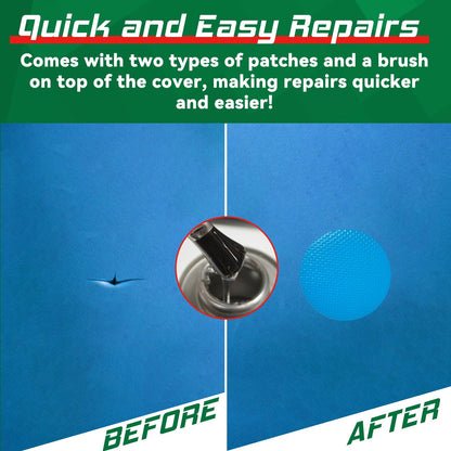 Vinyl Cement, High Strength Vinyl Glue, Waterproof PVC Cement, High Strength Pool Patch Repair Kit Underwater for a Variety of Inflatables, Pool Liners, Tarps, Hot Tubs, Air Mattresses(4.4oz)
