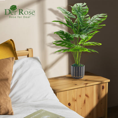 Der Rose Fake Plants Tall 28'' Artificial Plants for Living Room Home House Decor Indoor