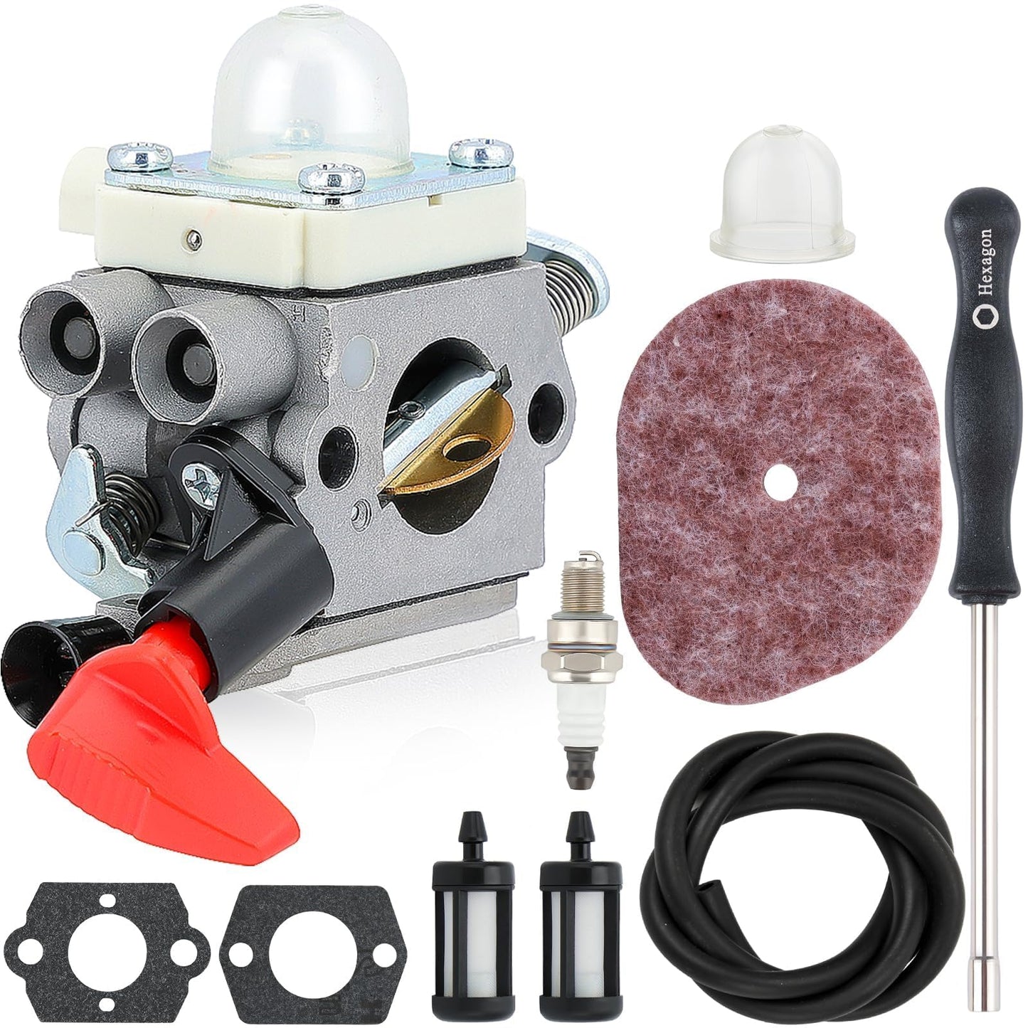 Powtol FS56RC Carburetor for Stihl FS 56 RC FS56 KM56RC FS70R FS70 FS70 FS40 FC70 HT56C FC56 KM56 FS50 HT56 Trimmer Weedeater Parts C1M-S267A