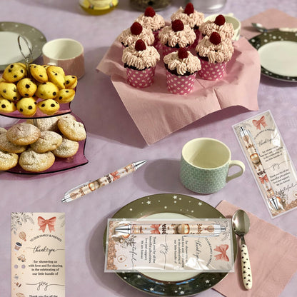 50 Set Coffee Babys Shower Favors for Guests A Baby Is Brewing Coffee Theme Ballpoint Pens Thank You Greeting Cards Baby Shower Gifts for Boy Girl Gender Reveal Party Guest Souvenirs Prizes